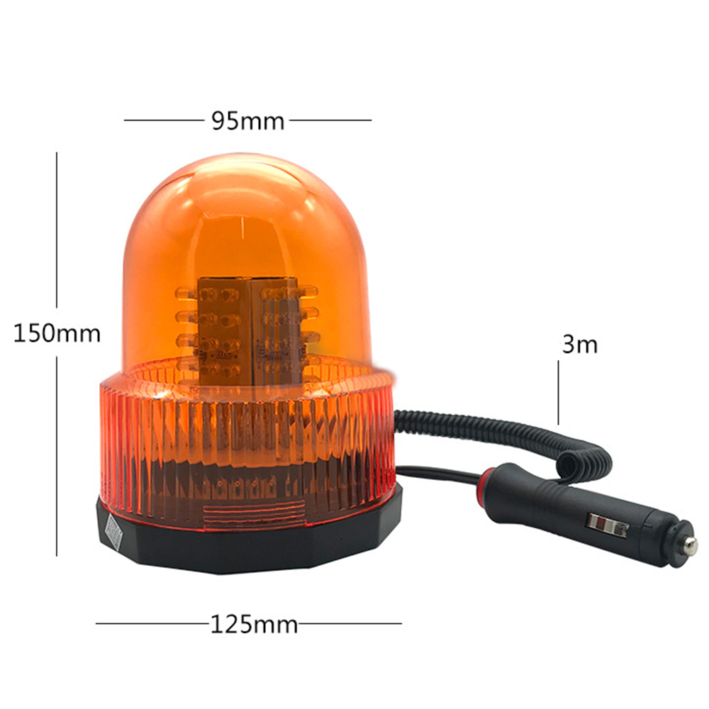DC12/24V 72LEDs 8W Strobe Rotating Multi-function Traffic Warning Light Car Magnet Roof Warning Light Engineering Vehicle Security Lights DC12/24V 72LEDs 8W Strobe Rotating Multi-function Traffic Warning Light Car Magnet Roof Warning Light Engineering Vehicle Security Lights